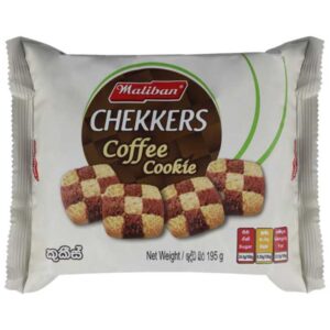 Maliban Chekkers Coffee Cookie 195g